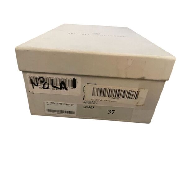 Brunello Cucinelli Unisex Brown Slip-On Loafers Size 6.5 Casual - Picture 8 of 8